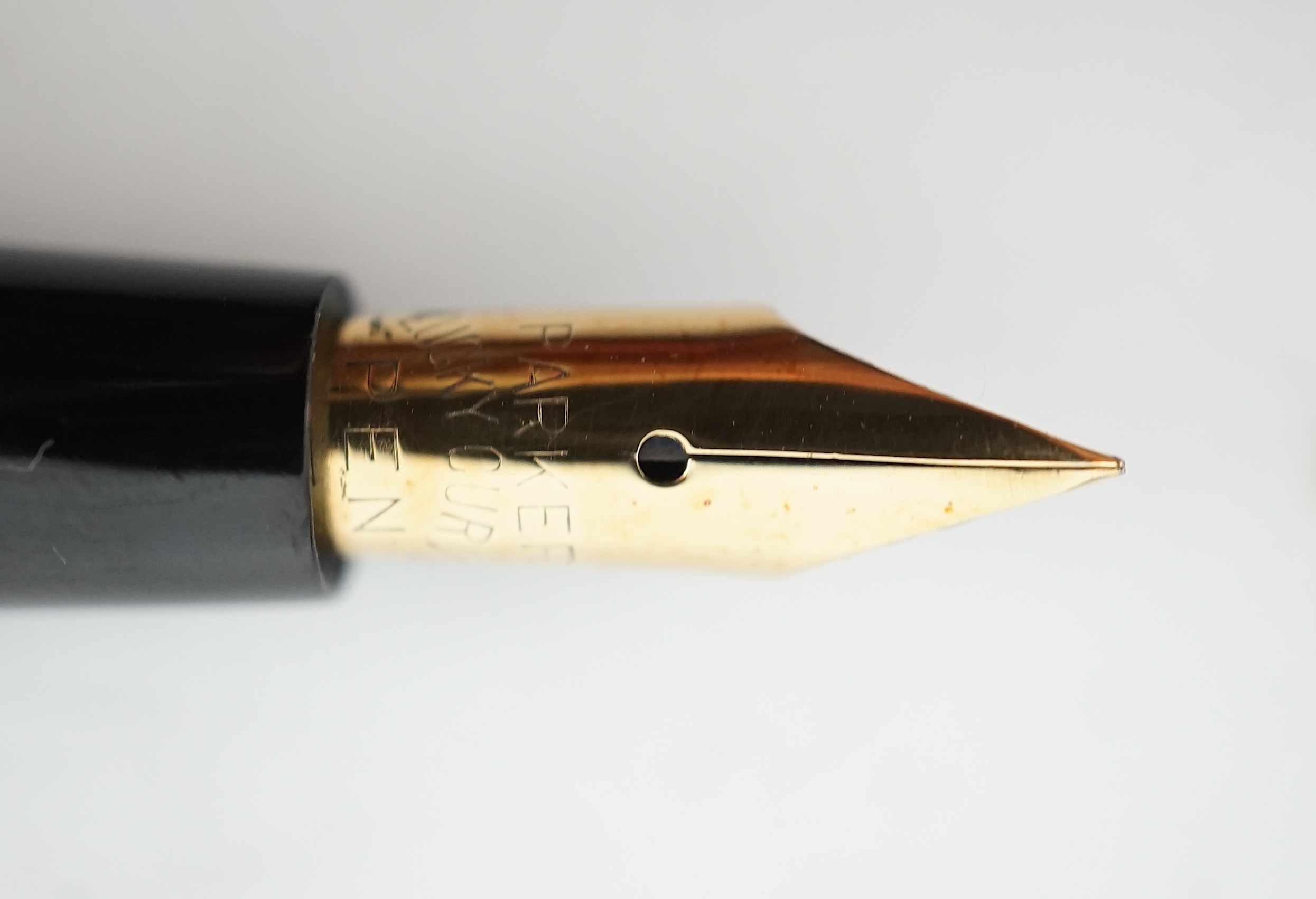 A Parker No.16 gold filled filigree Eyedropper, boxed